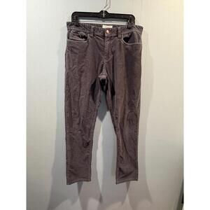 Mens Copper & Oak Corduroy Pants Size 32x32  Gray